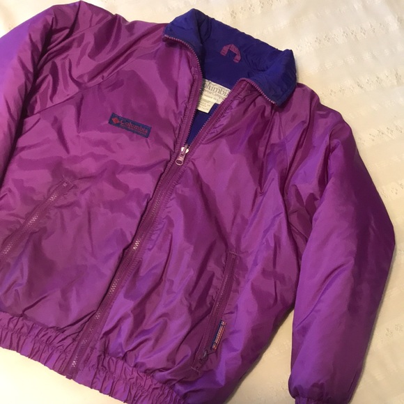Girls Columbia Sportswear Company Youth Plum/Purple Puffer Jacket - Picture 3 of 12